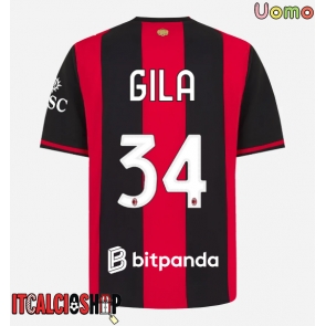 AC Milan Mario Gila #34 Prima Maglia 2026-27 Manica Corta AC Milan Mario Gila #34 Prima Maglia 2026-27 Manica Corta